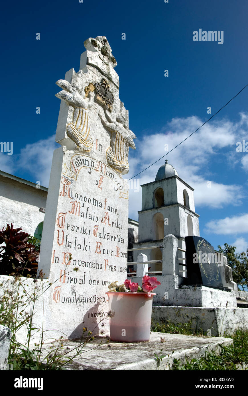 Église Chrétienne des Îles Cook Îles Cook Atiu Banque D'Images