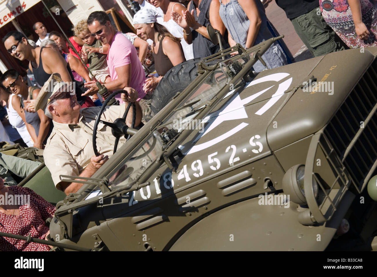 Les célébrations à Cavalaire,sud de la France à l'occasion de l'anniversaire du débarquement allié, le 15 août 1944 Banque D'Images