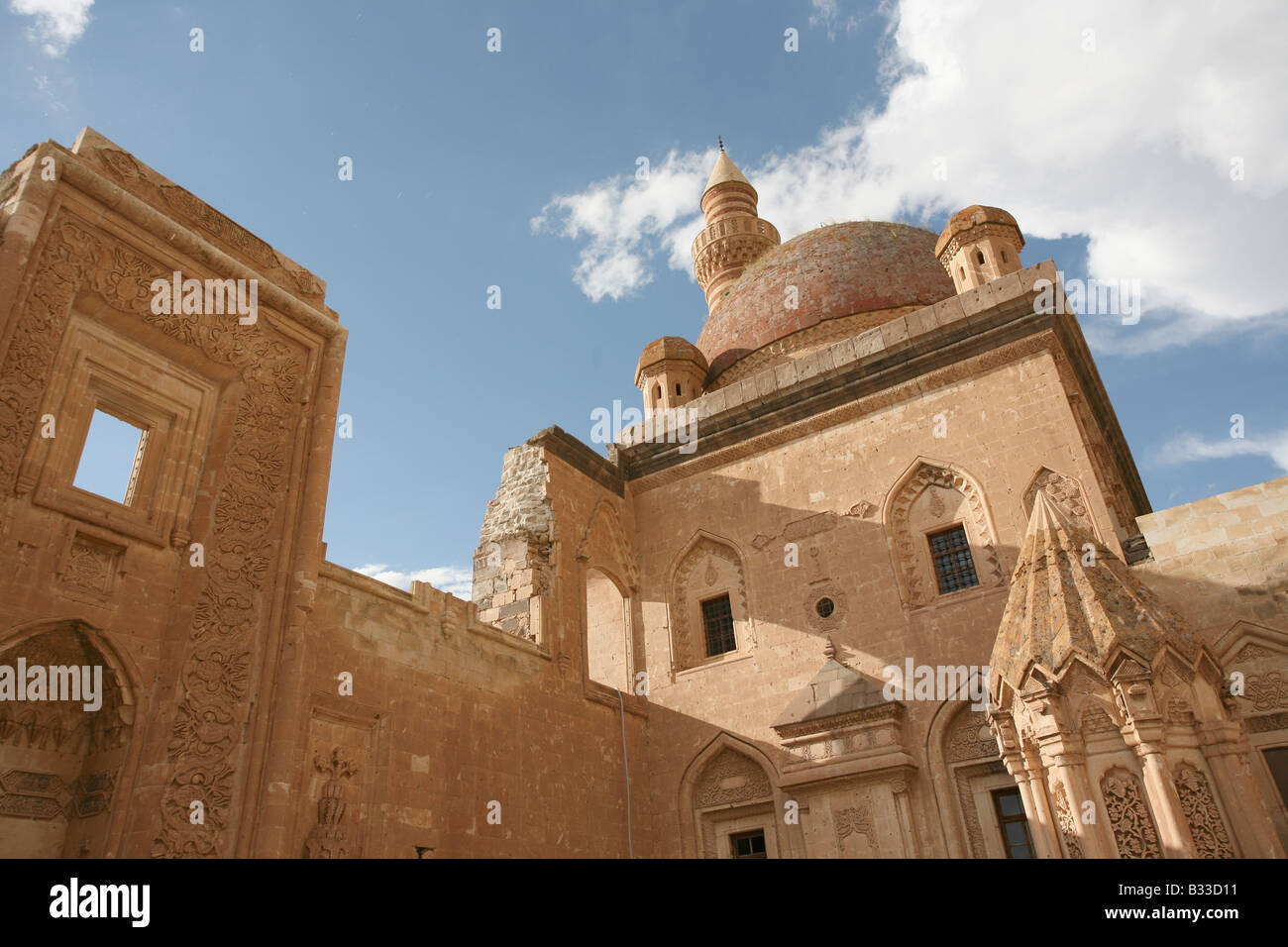 Ishak Pasa Palace près de Dogubeyazit, Agri, Turquie Banque D'Images