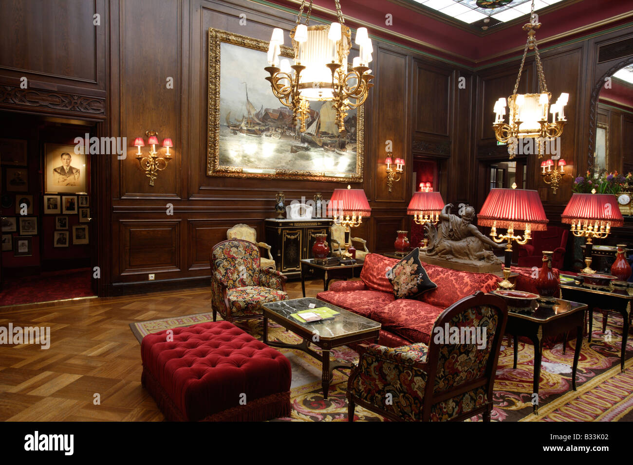 Le salon à l'hôtel : Vienne Autriche intellectuelle a annoncé Banque D'Images