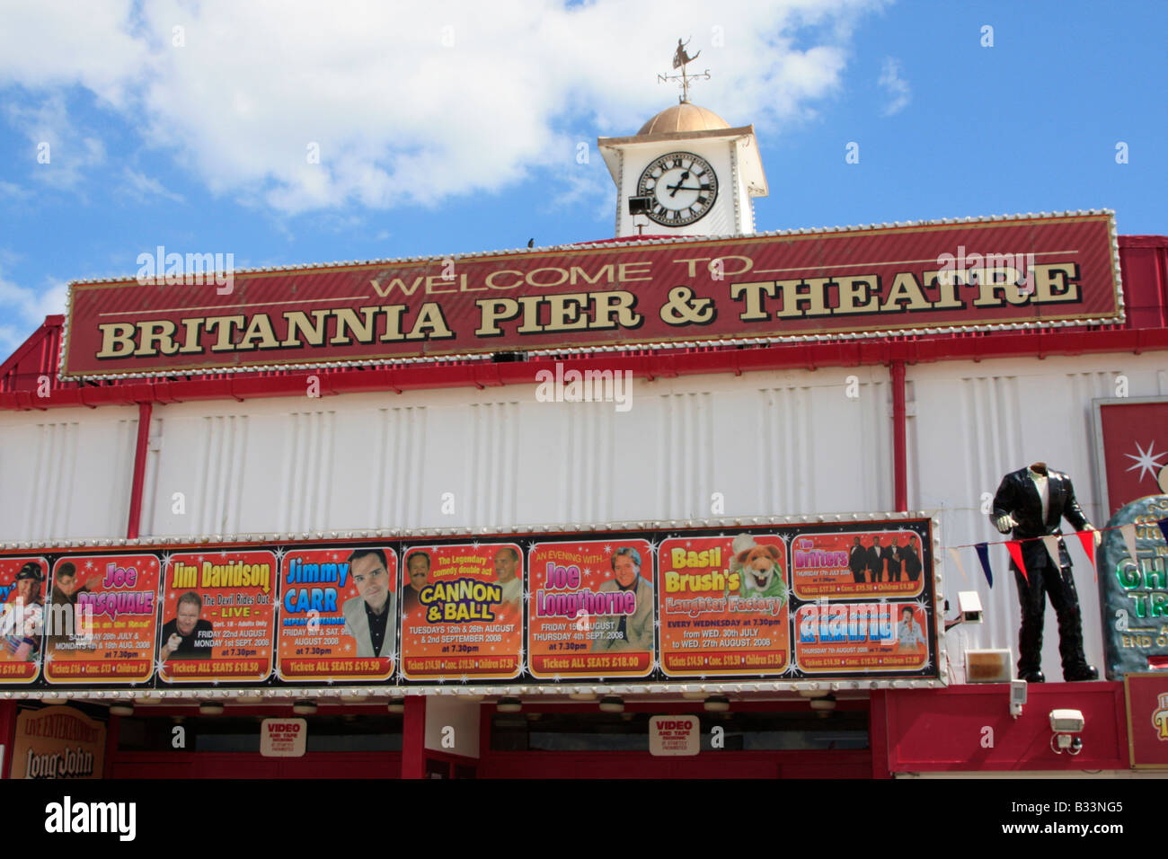 Britannia pier et theatre Great Yarmouth golden mile promenade du front de l'Est Anglia norfolk angleterre Banque D'Images