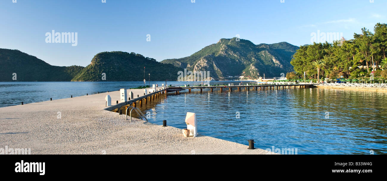 Jetée à Marmaris Palace Hotel Marmaris Mugla Turquie Banque D'Images