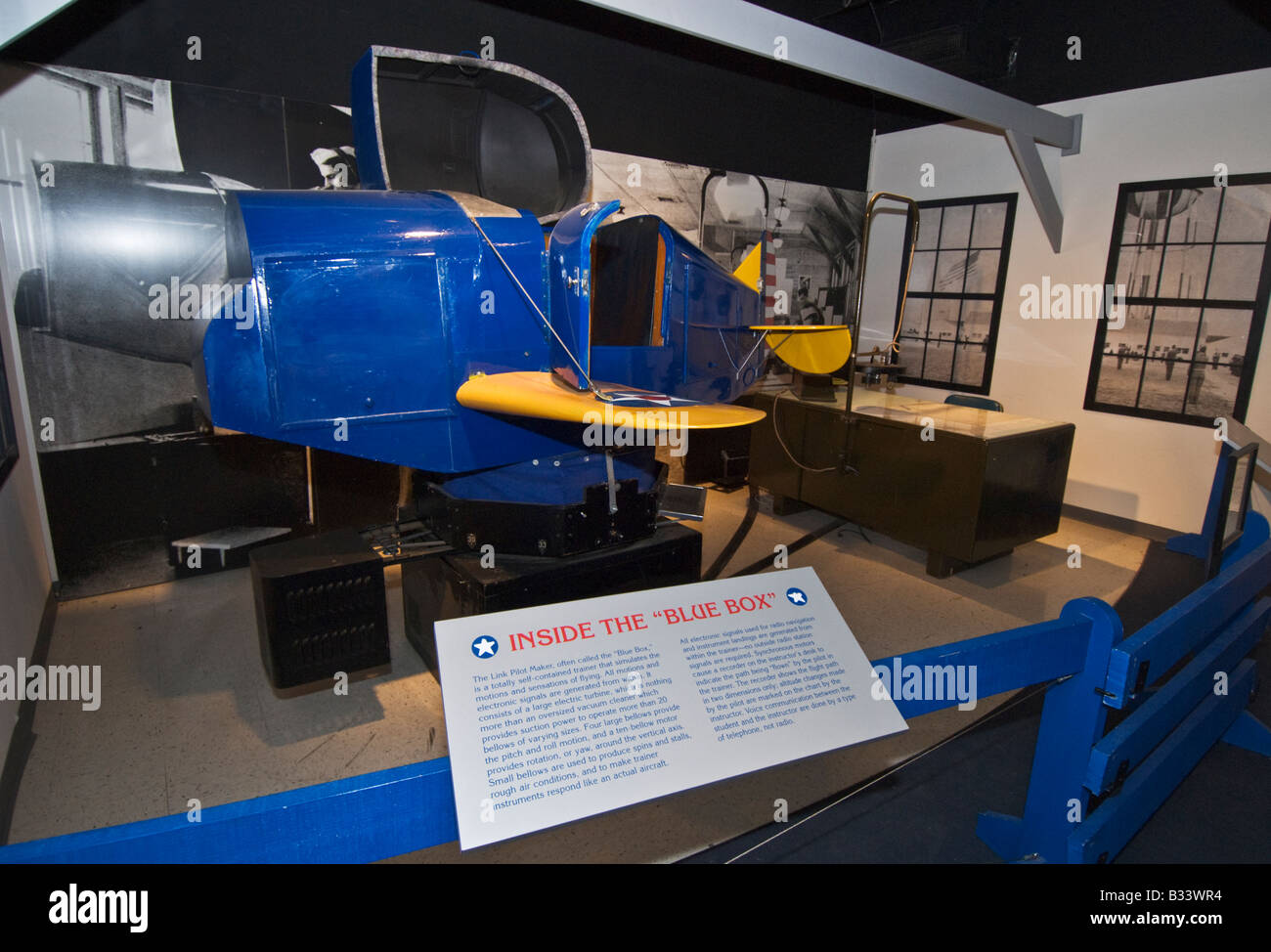 La Force aérienne commémorative Midland Texas American Airpower Heritage Museum Link Trainer Banque D'Images