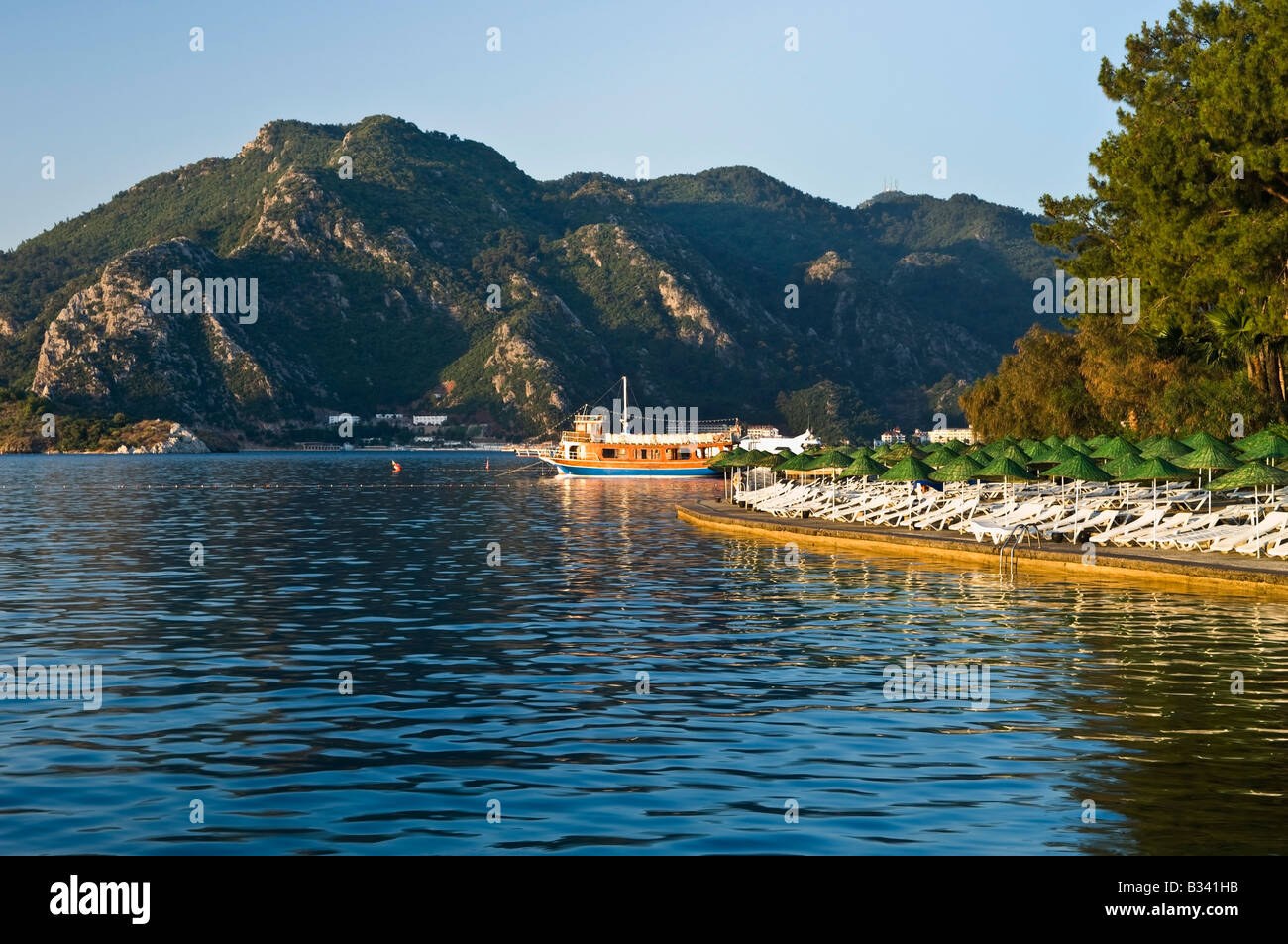 Jetée à Marmaris Palace Hotel Marmaris Mugla Turquie Banque D'Images