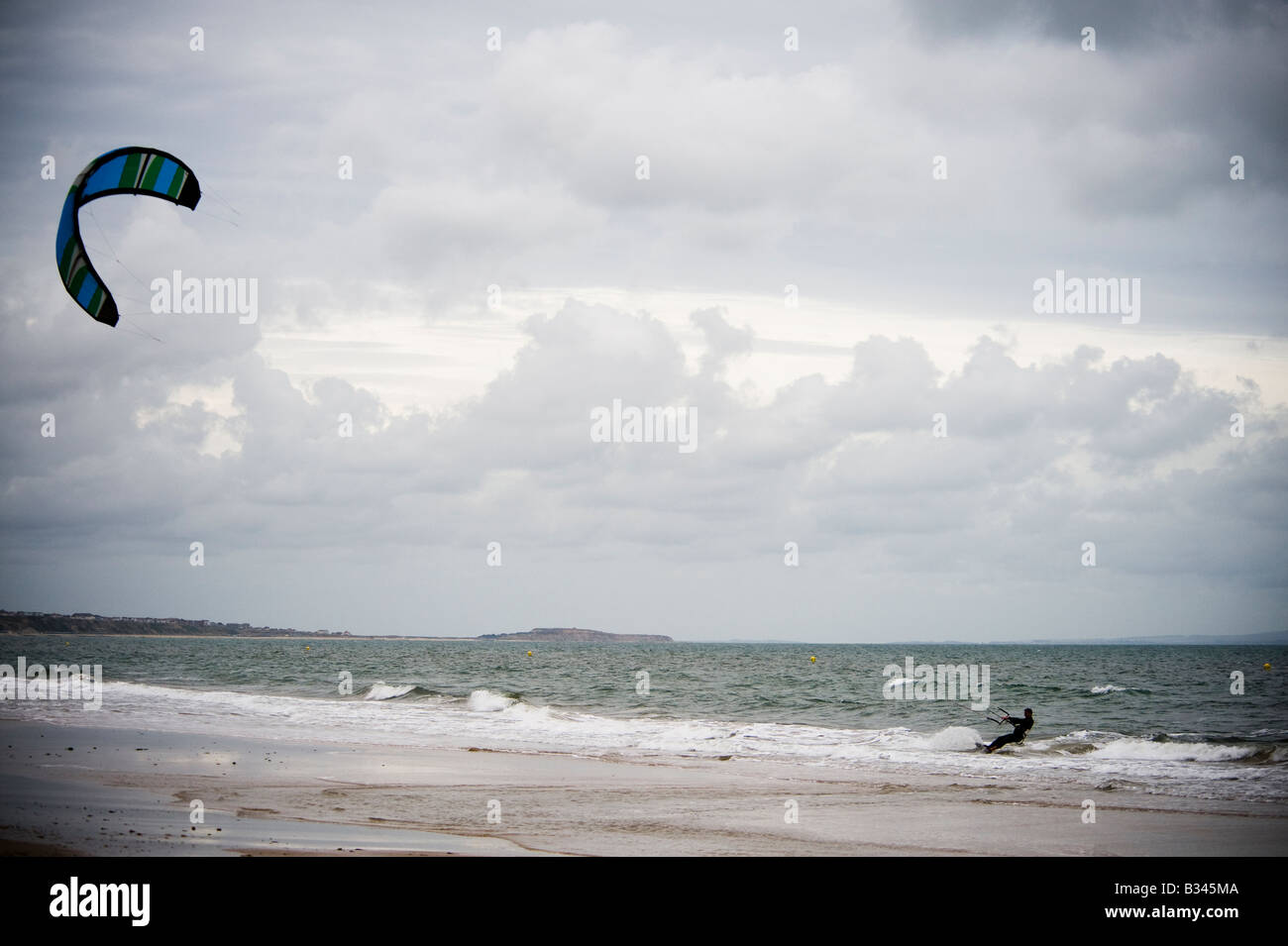 Randonnée sur la plage de Bournemouth Banque D'Images