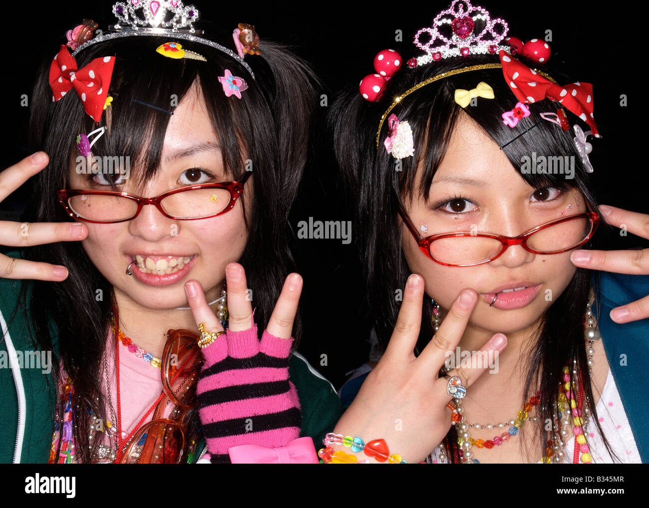Cos play zoku fan de mode à Harajuku Tokyo Japon Asie Banque D'Images