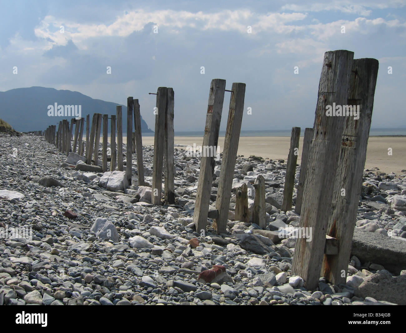 Penmaenmawr Beach, North Wales Banque D'Images