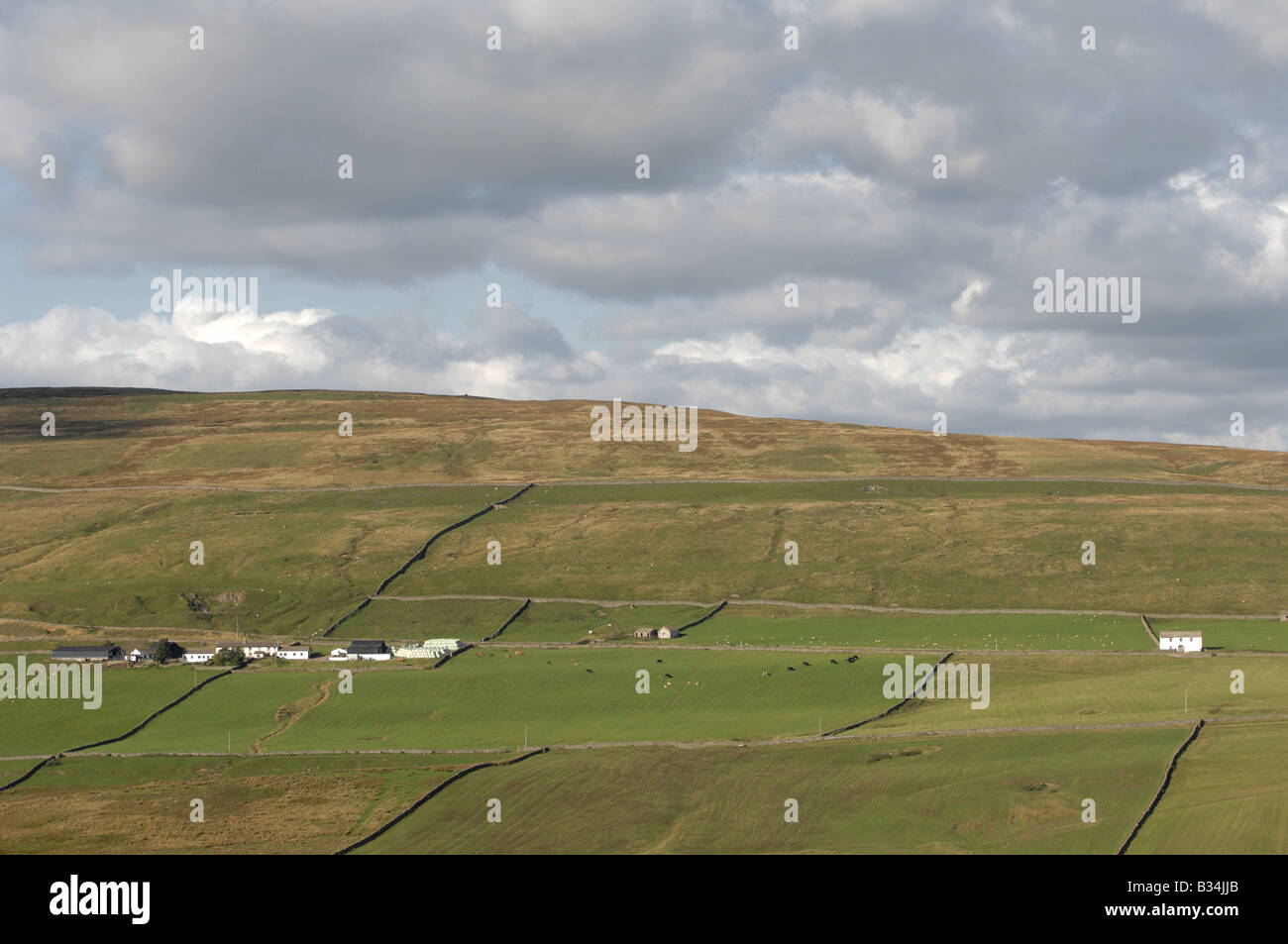 Rouler dans les nuages sur la campagne dans le comté de Durham dans le North Pennines Banque D'Images