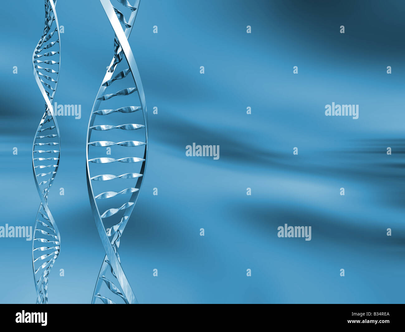 Les brins d'ADN sur abstract background Banque D'Images