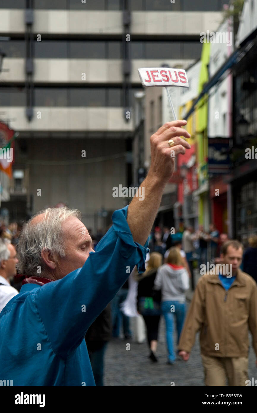 Street Preachers, Temple Bar, Dublin Banque D'Images