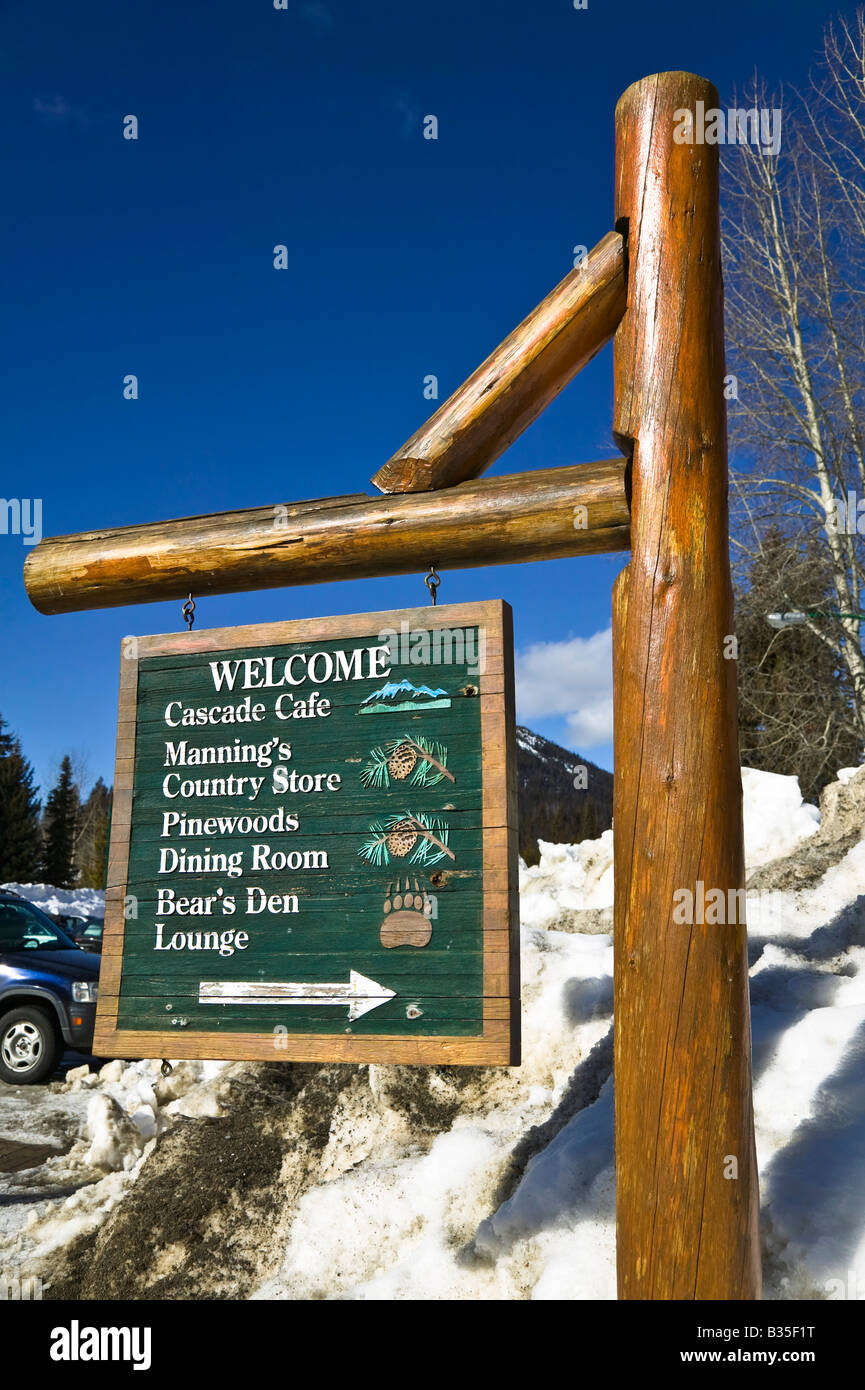 Manning Park Lodge Banque D'Images