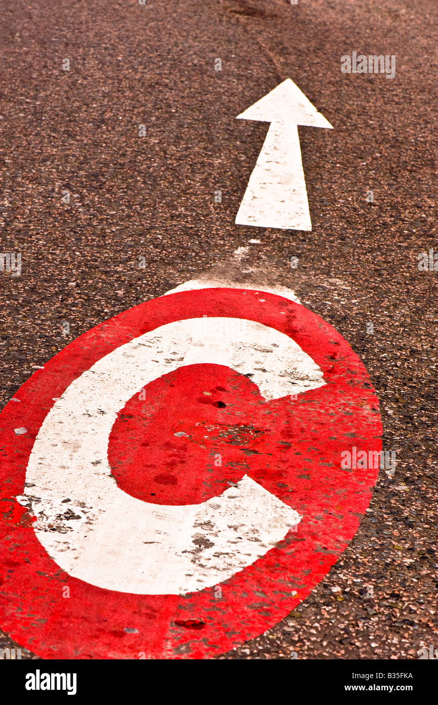 Congestion charge signer Earls Court SW5 London United Kingdom Banque D'Images