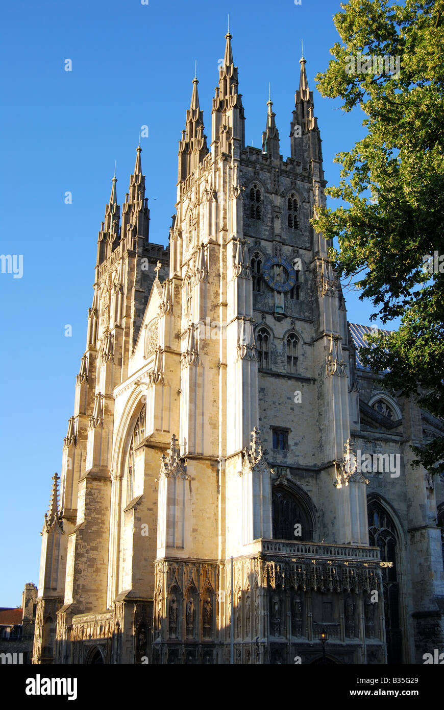 La Cathédrale de Canterbury, Canterbury, Kent, England, United Kingdom Banque D'Images