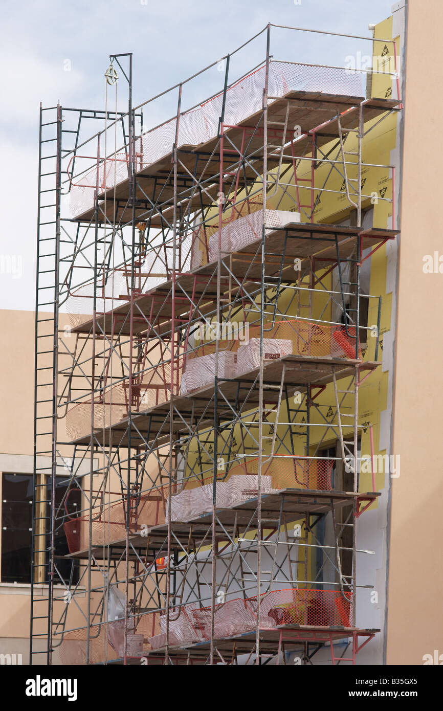 Un bâtiment construction site Banque D'Images