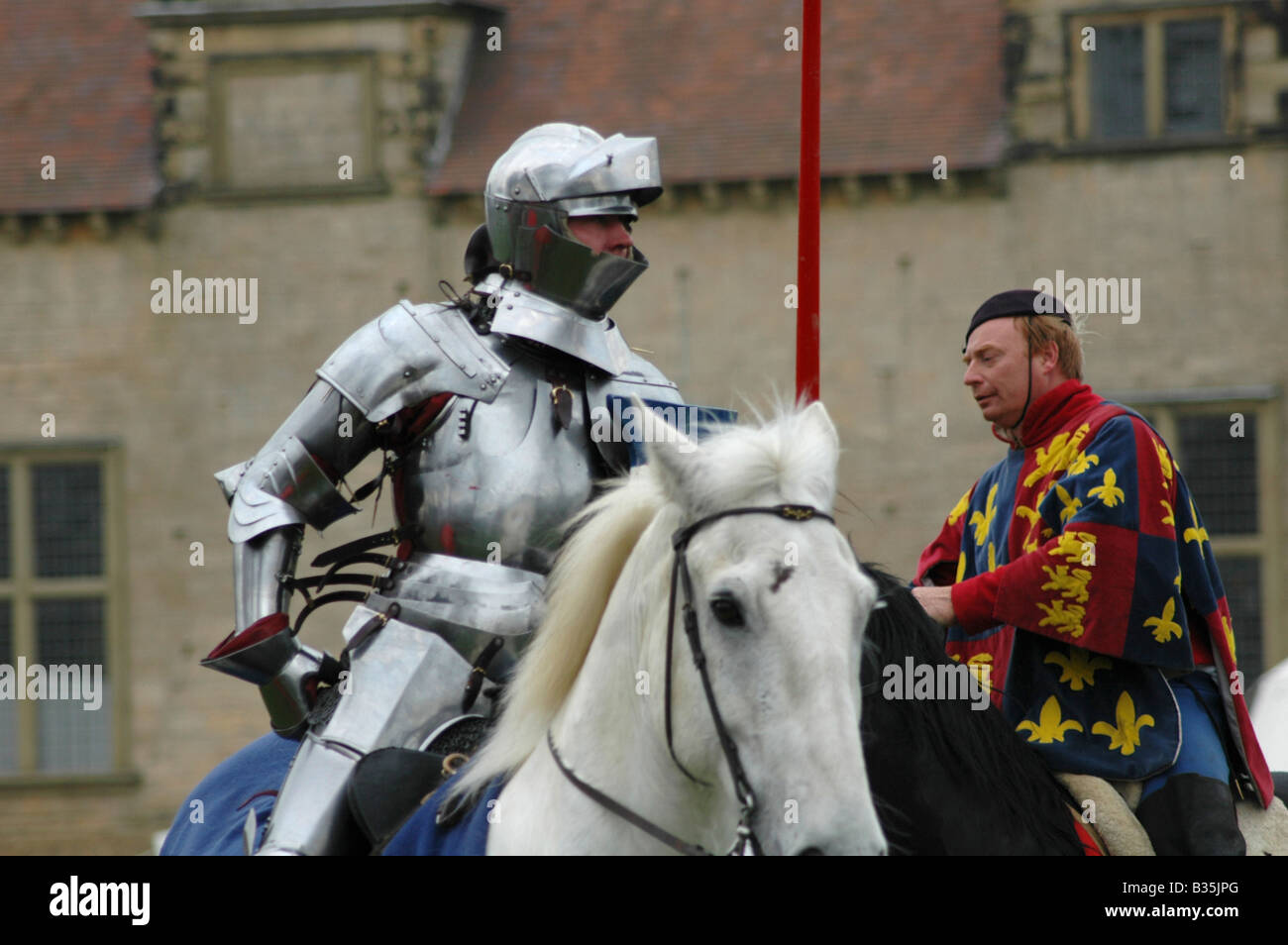 Knight et Squire Banque D'Images