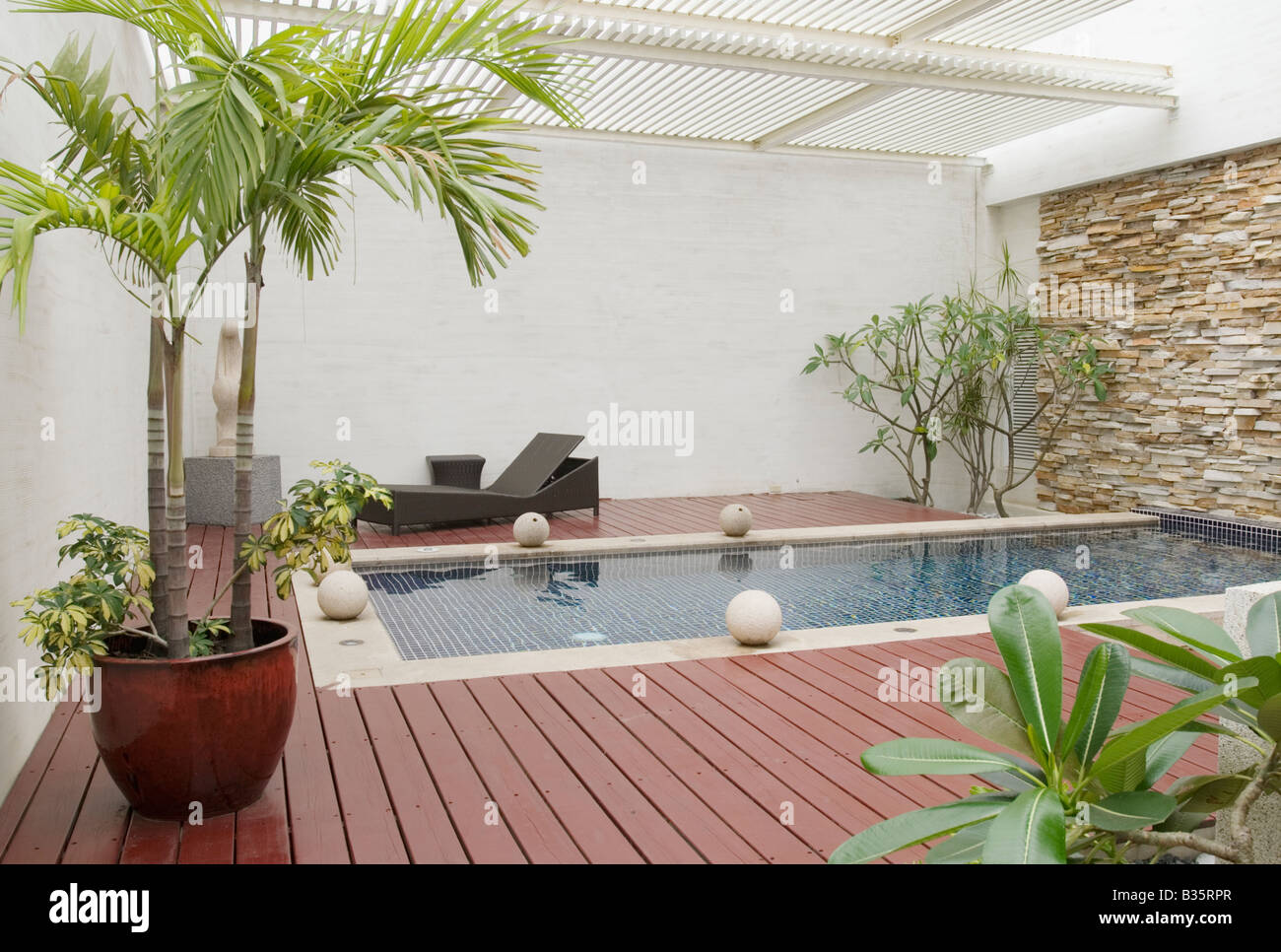 Piscine privée à l'intérieur boutique hotel Prix, Taiwan Banque D'Images