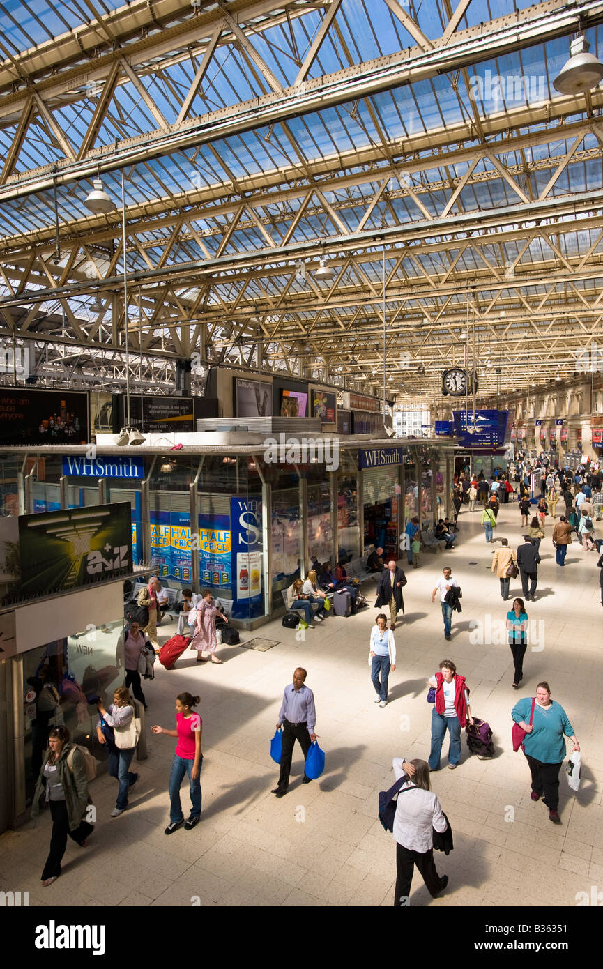 Hall principal de la gare de Waterloo London United Kingdom Banque D'Images