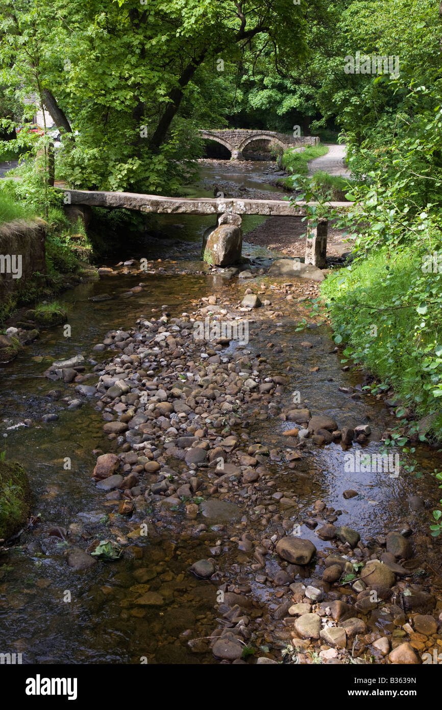 Clapper et flexible des ponts à Breistroff-la-Pack Banque D'Images