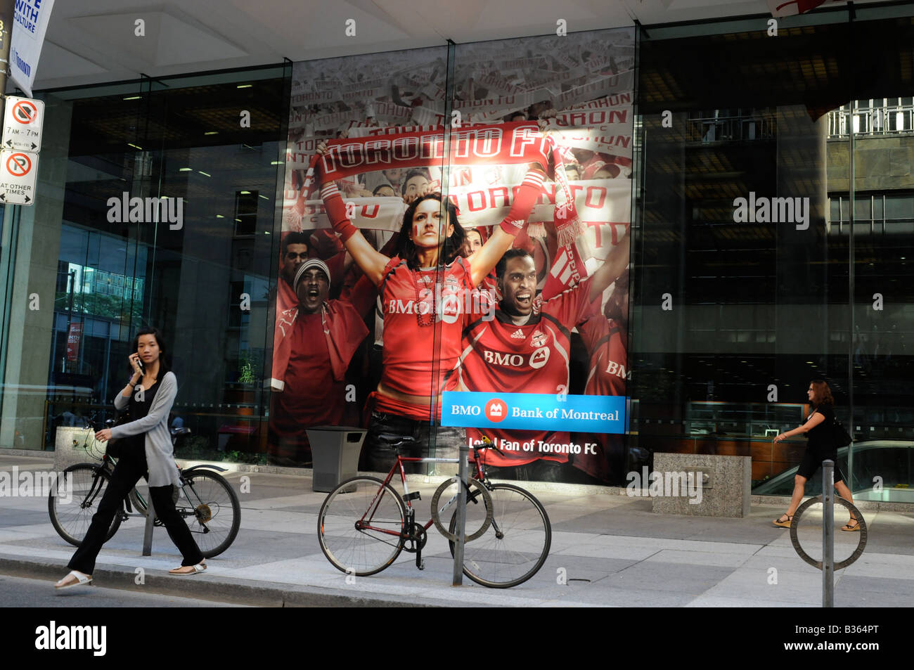 BMO Toronto Football Club, le parrainage, la publicité, la rue Bay, Toronto Canada Banque D'Images