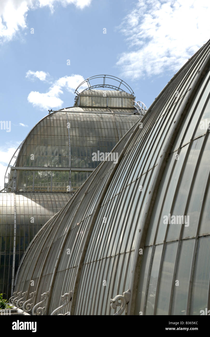 L'Angleterre, Londres, l'extérieur de palm house à Kew Gardens, close-up Banque D'Images
