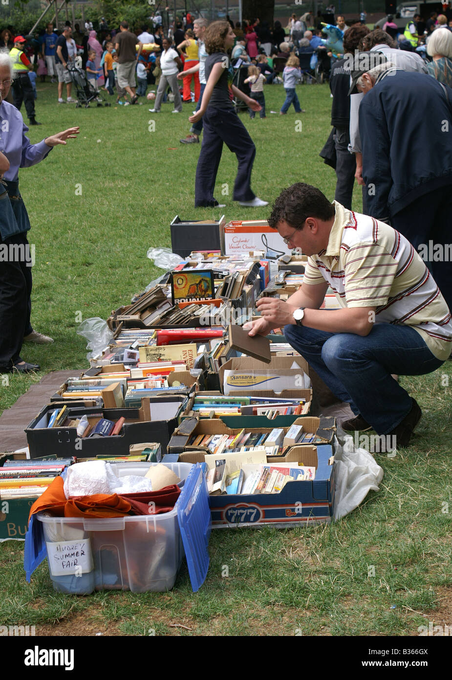 Réservez un stand à une fête d'été à Londres Banque D'Images