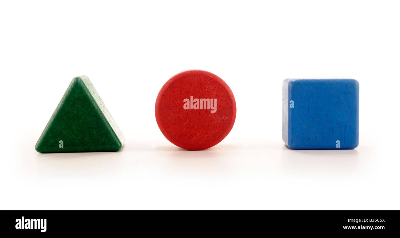 Blocs en bois pour enfants Banque D'Images