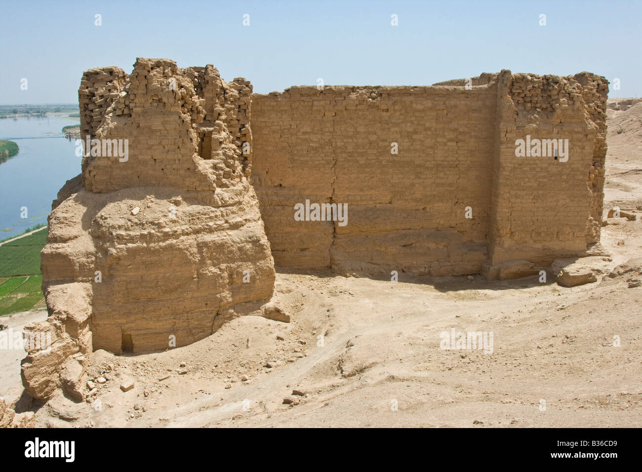 Les ruines de séleucide Doura-europos sur l'Euphrate en Syrie Banque D'Images