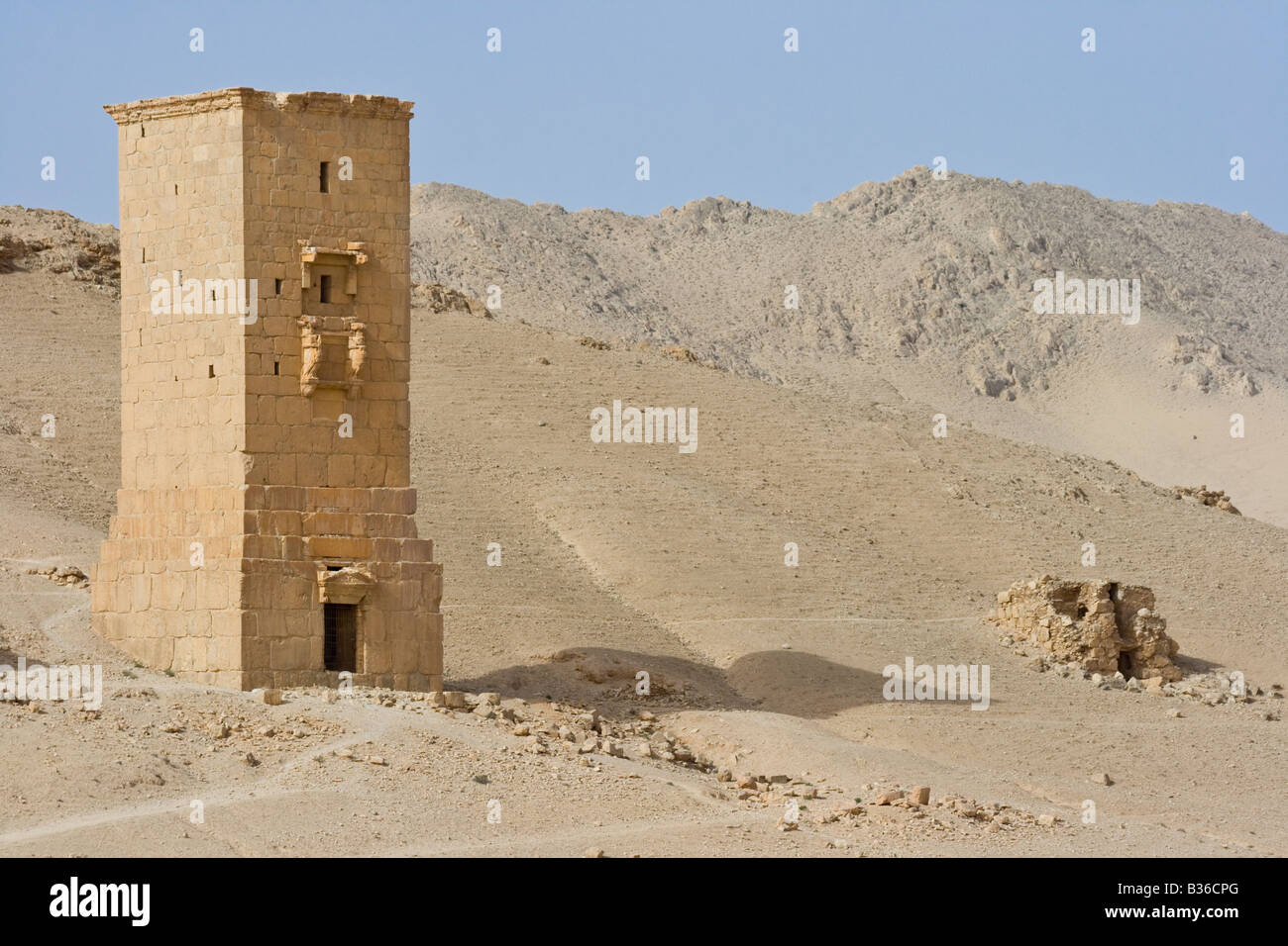 Tours funéraires romaines dans la vallée des tombes dans les ruines de Palmyre en Syrie Banque D'Images