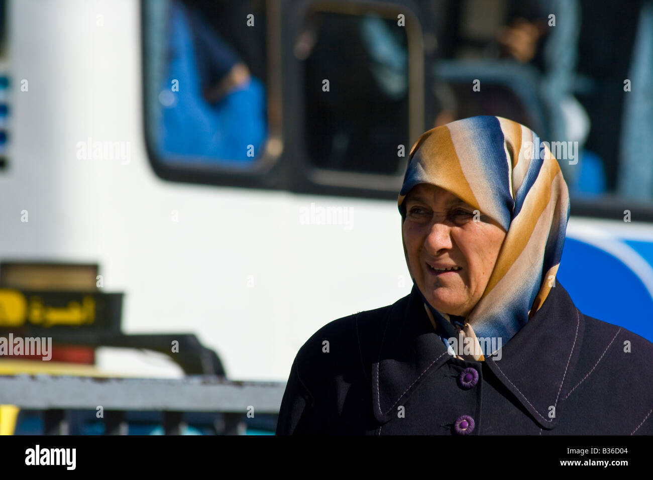 Femme musulmane à Damas en Syrie Banque D'Images