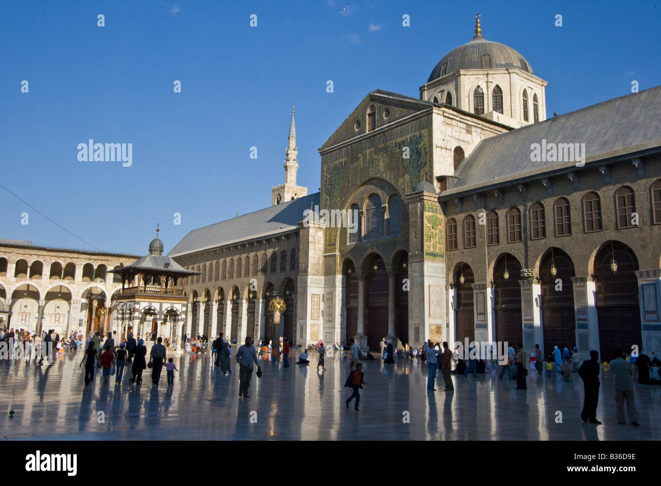 La Mosquée des Omeyyades à Damas, Syrie Banque D'Images