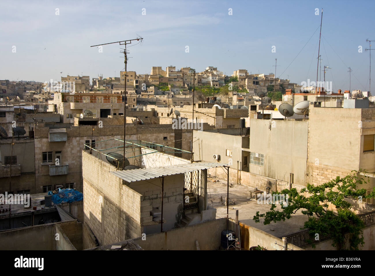 Vue sur Ville Hama en Syrie Banque D'Images