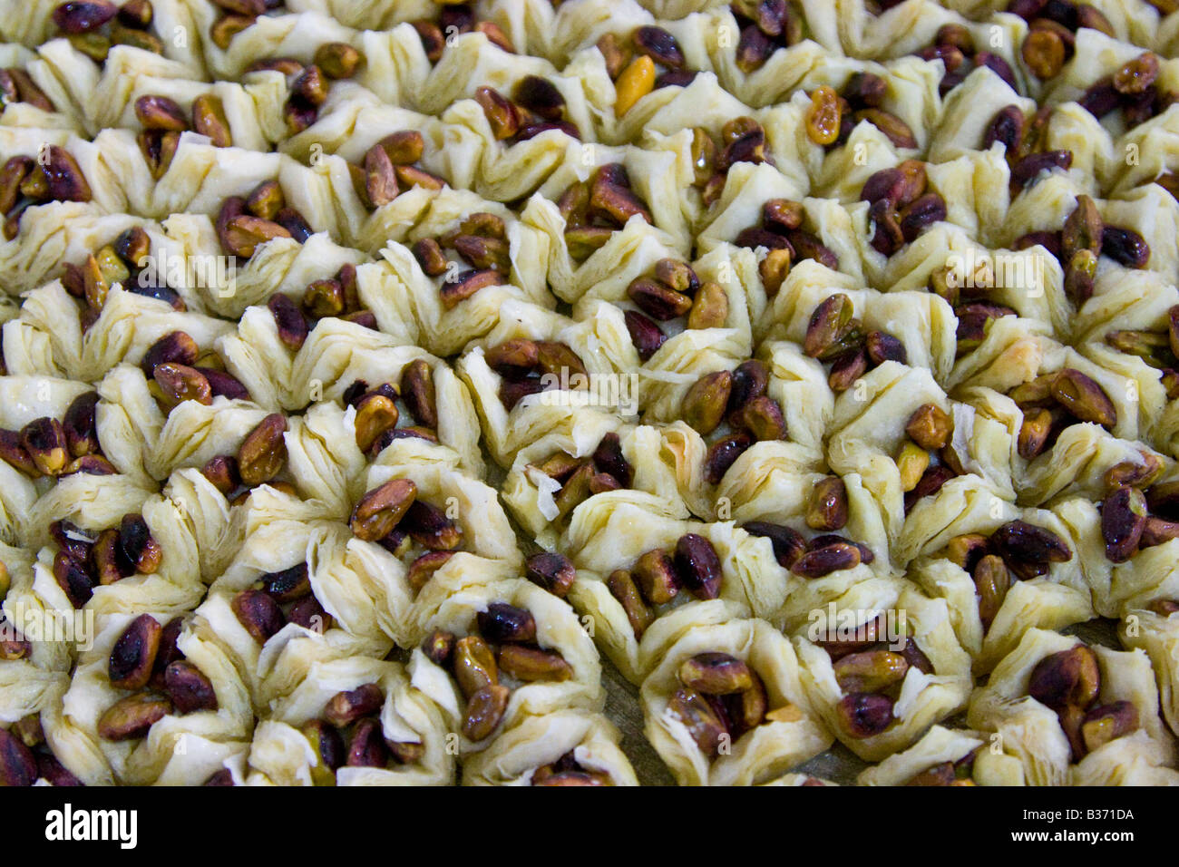 Bonbons dans une boulangerie d'Aleppo Syrie Banque D'Images