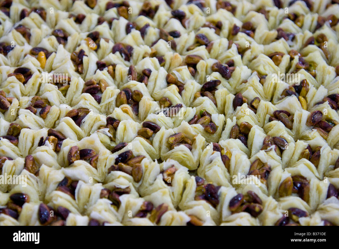 Bonbons dans une boulangerie d'Aleppo Syrie Banque D'Images