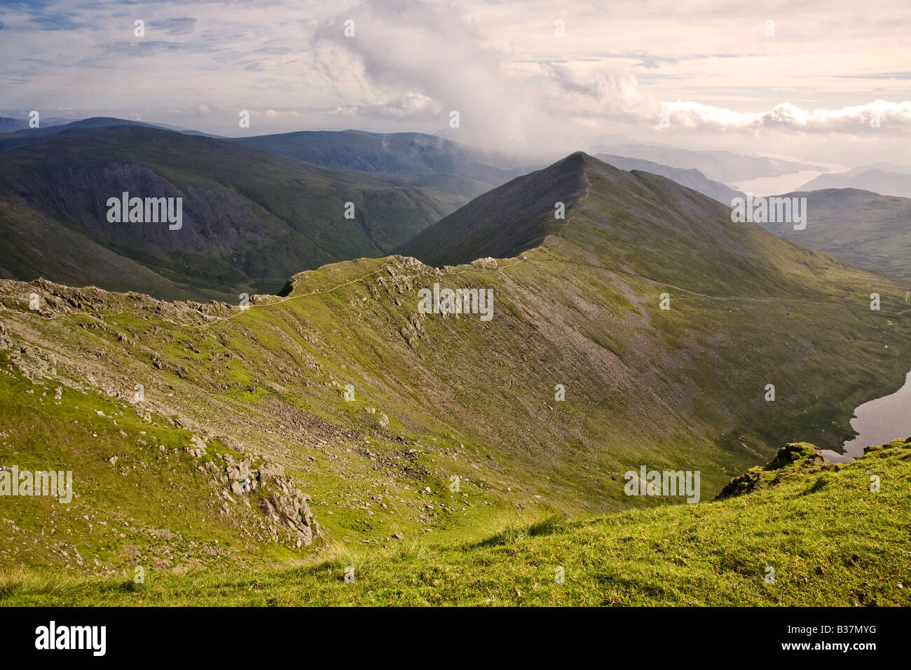 Swirral Edge de Helvellyn Banque D'Images