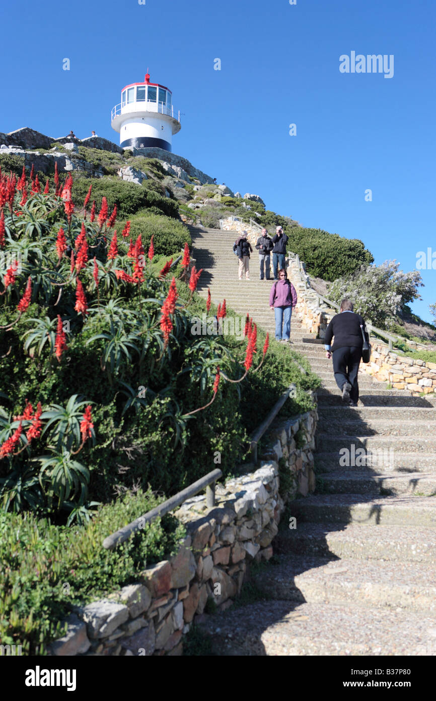 Le phare de Cape Point, Afrique du Sud Banque D'Images