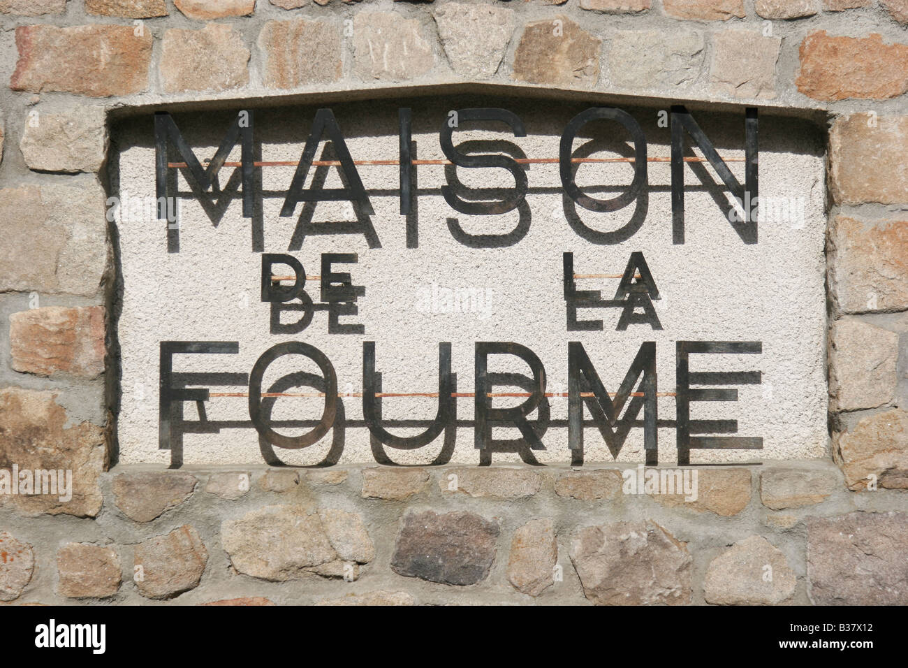 Maison de la Fourme shop et usine de Sauvain le centre de la France Banque D'Images