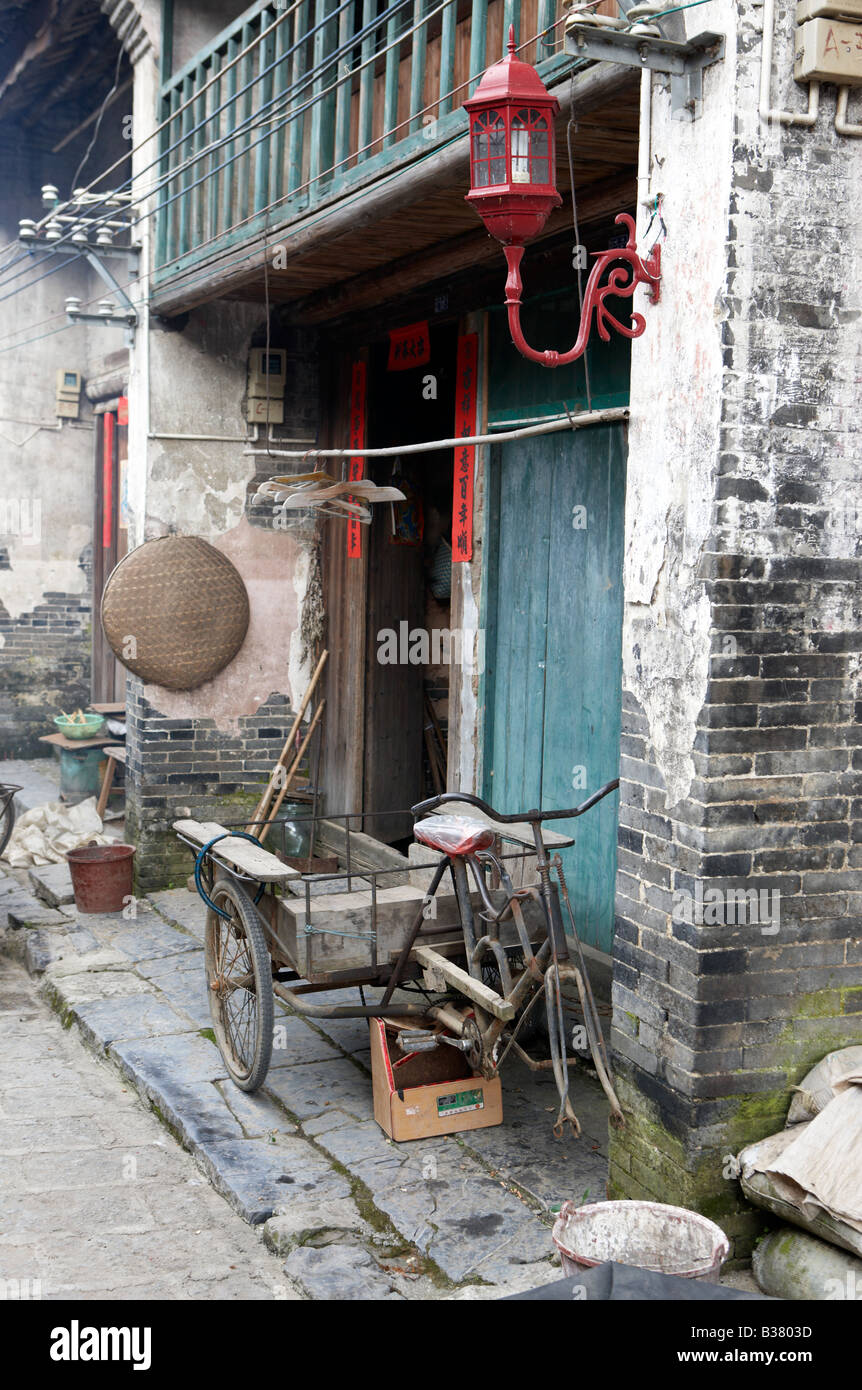 Village de Xing Ping district Guilin Chine Banque D'Images