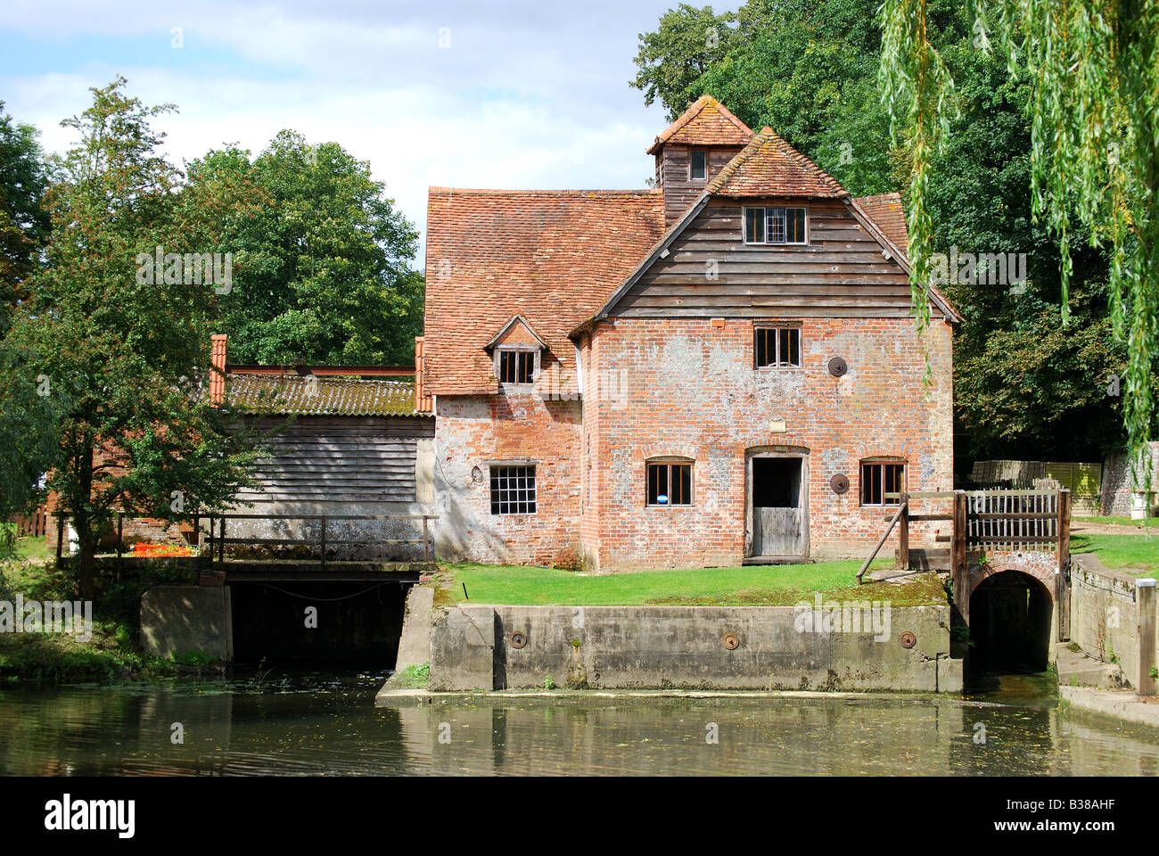 Mapledurham Watermill, Mapledurham Estate, Mapledurham, Oxfordshire, Angleterre, Royaume-Uni Banque D'Images