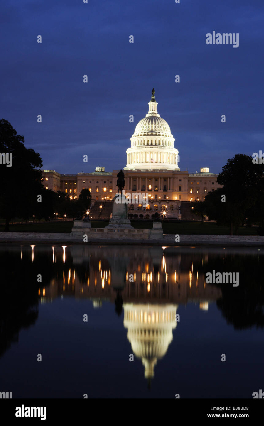 L U S Capitol Building à Washington D C'est la maison pour le Congrès des États-Unis d'Amérique Banque D'Images