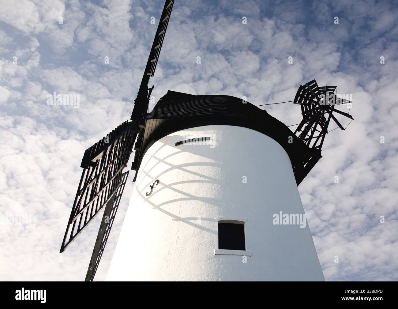 Le moulin sur Lytham vert, La Promenade, Lytham, Lancashire, Angleterre. Banque D'Images