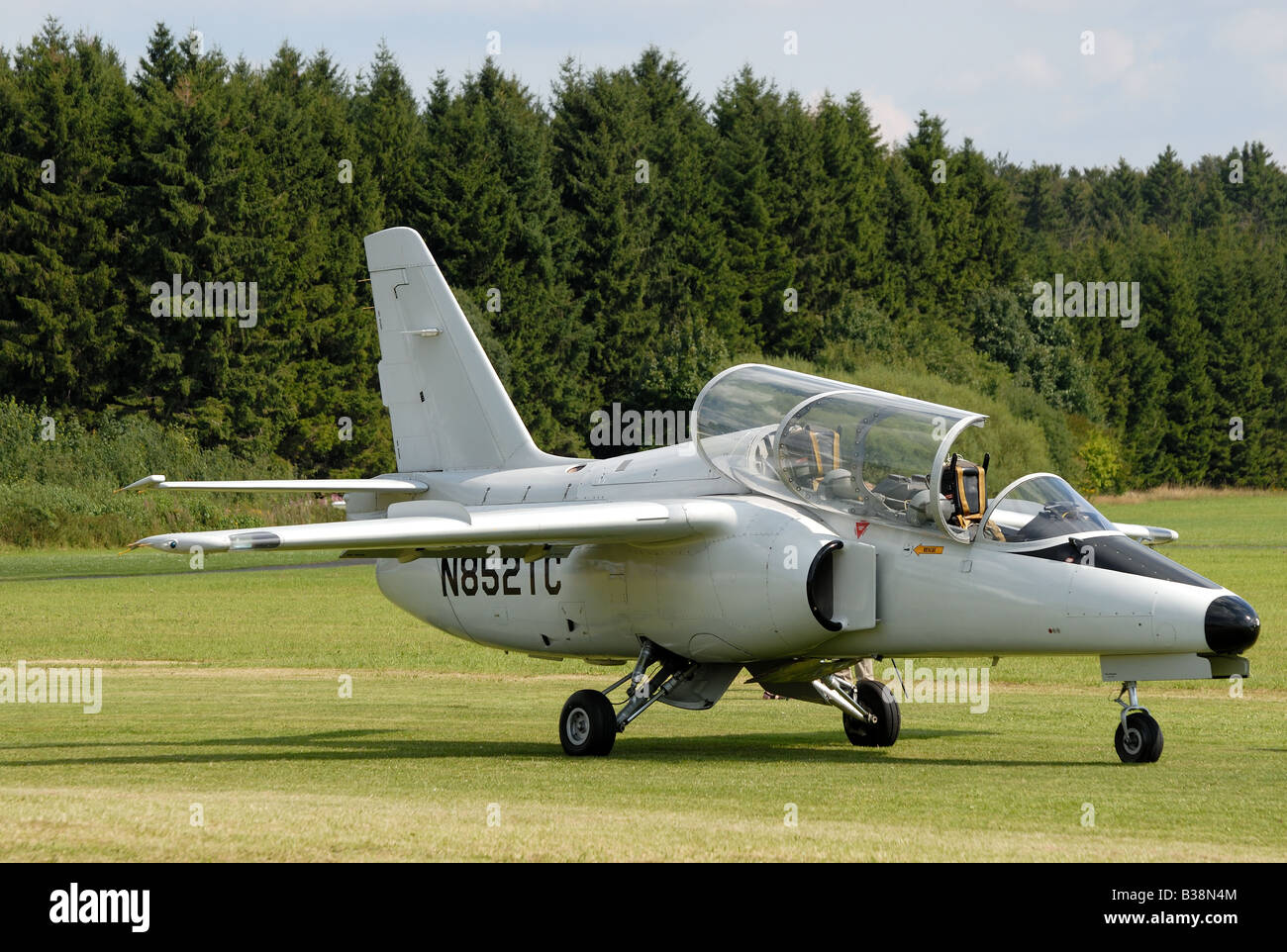 Siai Aermacchi S-211 à l'Airshow dans Breitscheid, Allemagne Banque D'Images