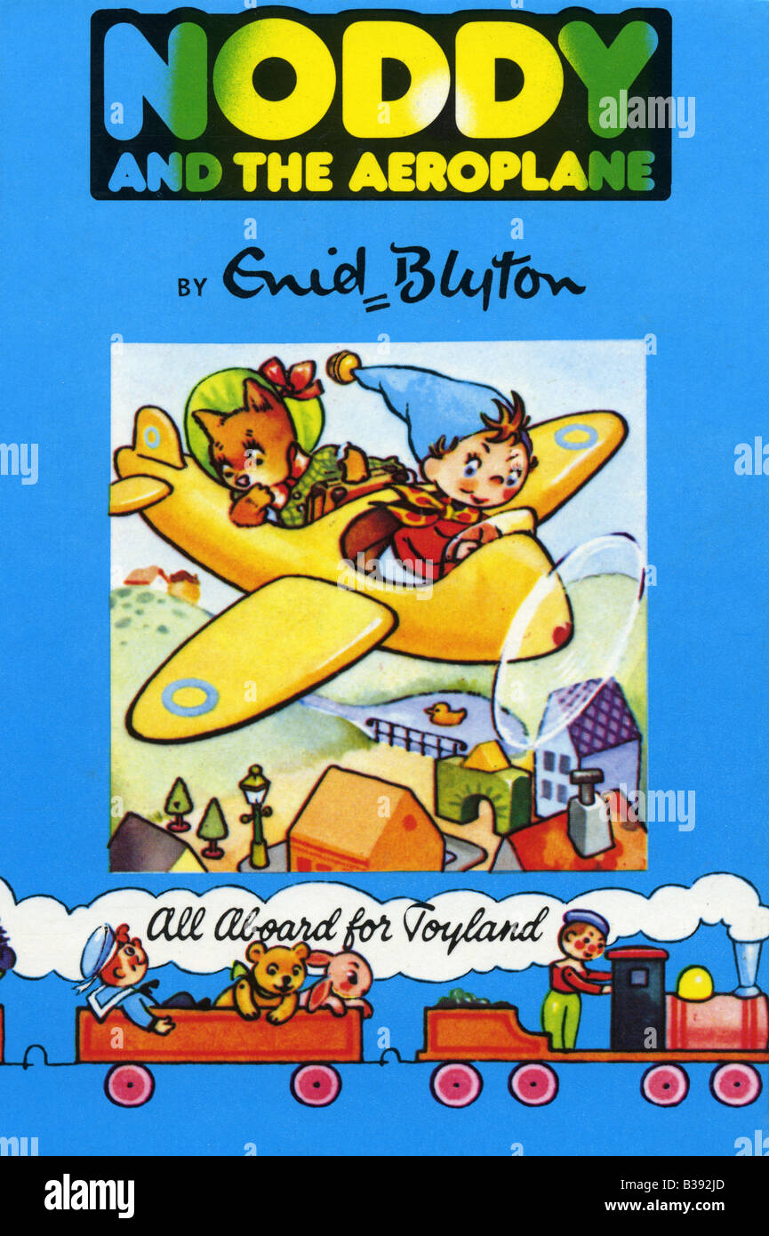 Oui-oui et l'avion album cartonné par Enid Blyton 1983 pour un usage éditorial uniquement Banque D'Images