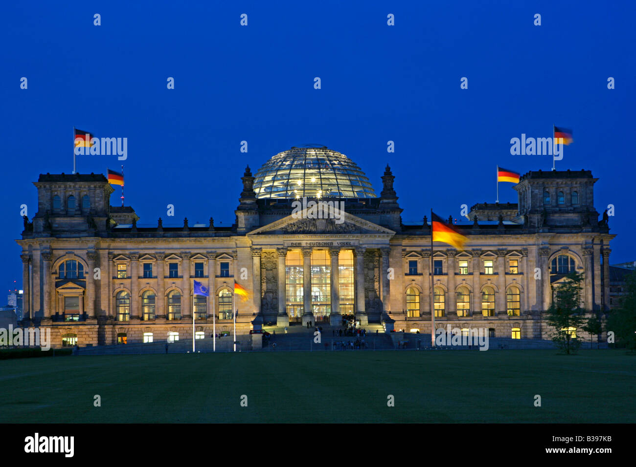 Deutschland, Berlin, Reichstagsgebaeude - Reichstag, le parlement fédéral allemand à Berlin Banque D'Images