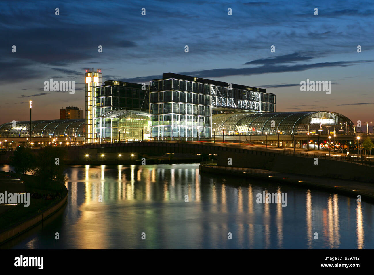 France, Allemagne, Berlin Hauptbahnhof, la gare, le Lehrter Bahnhof Banque D'Images