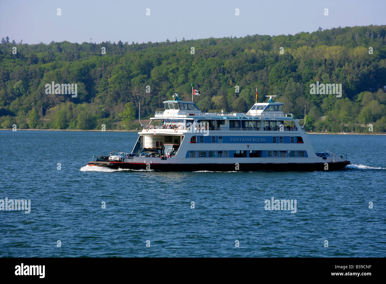 Deutschland, Autofaehre auf dem Bodensee, Allemagne Car-ferry sur le lac de Constance Banque D'Images