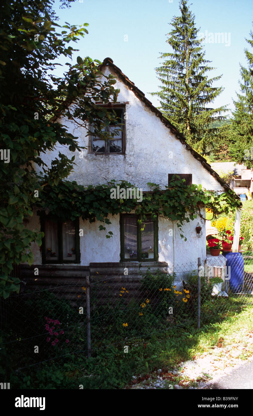 Vieille maison de la rue en ruine Samobor Croatie Europe Banque D'Images