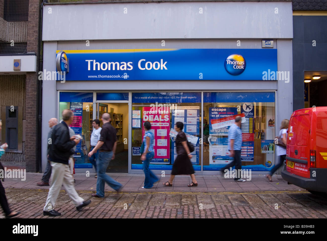 Thomas Cook, agent de voyages, à Norwich, Norfolk, UK Banque D'Images
