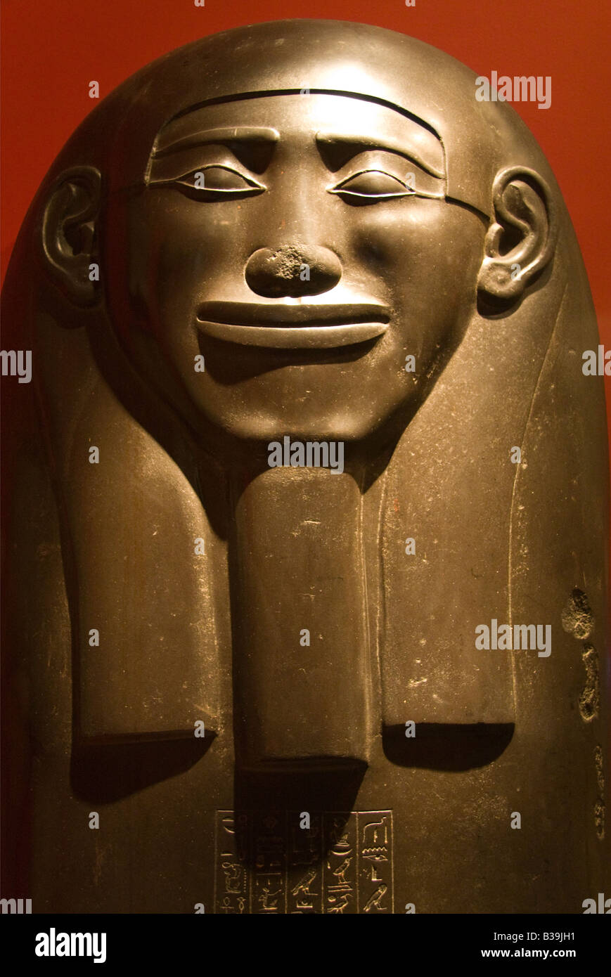 Couvercle sarcophage égyptien dynastie 27- Oxford Ashmolean Museum Banque D'Images