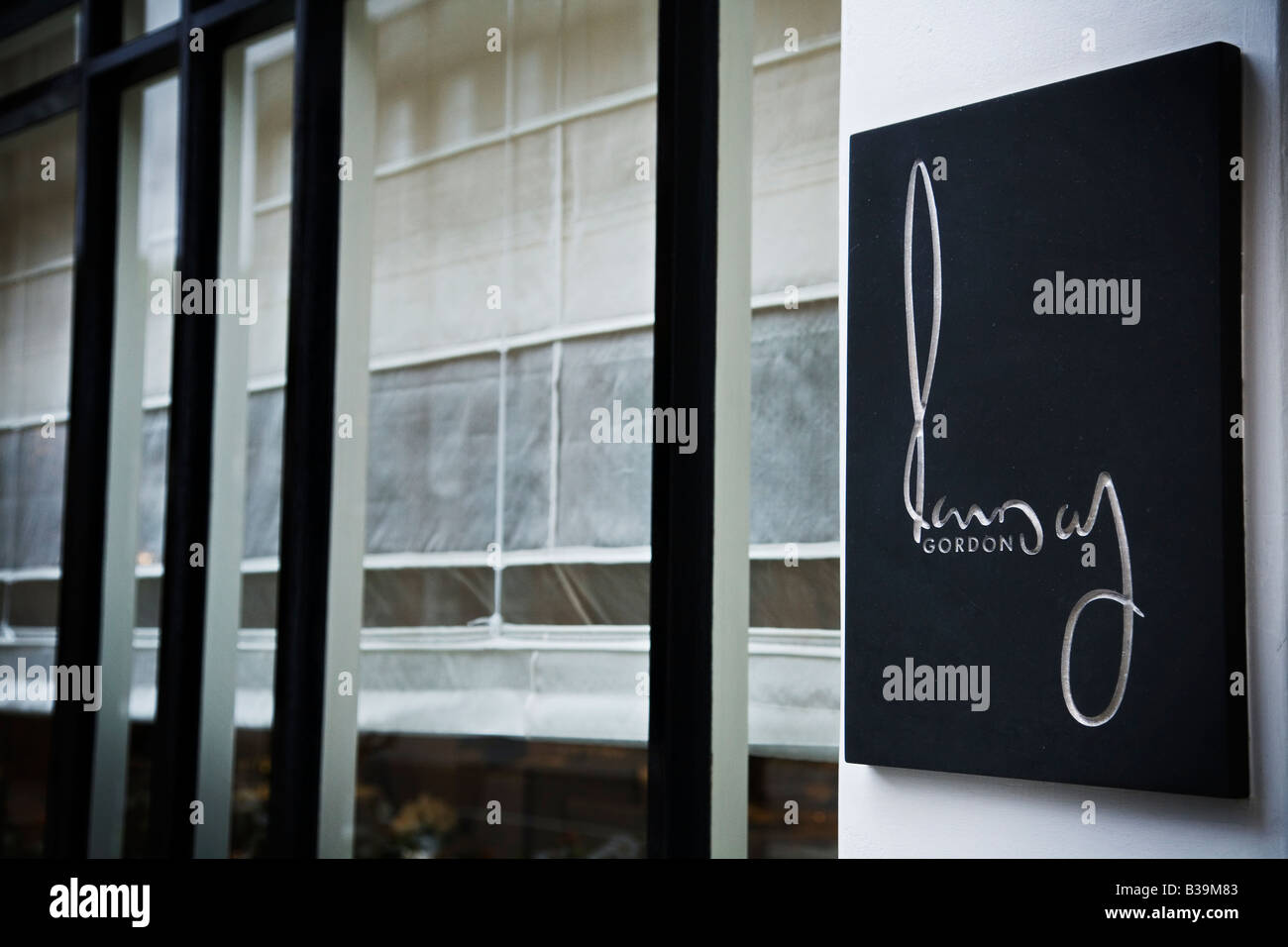 Le restaurant Gordon Ramsay's sur la route de l'Hôpital Royal de Kensington et Chelsea London UK Banque D'Images