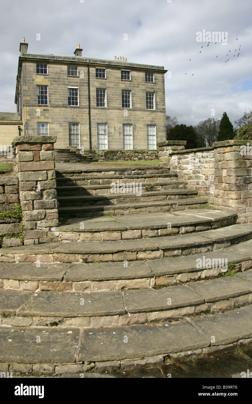 Ville de Derby, en Angleterre. Le hall Allestree classé Grade II situé dans la région de Derby Allestree Park. Banque D'Images